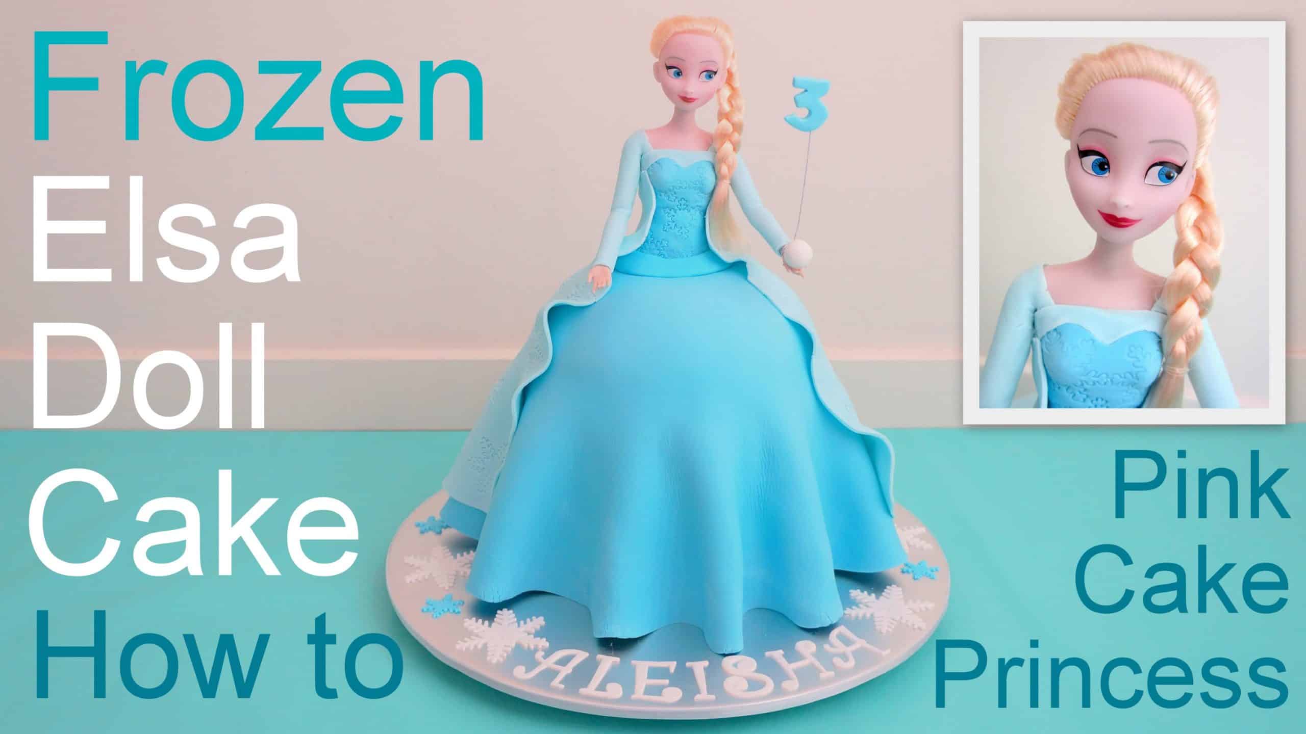 elsa cake decor