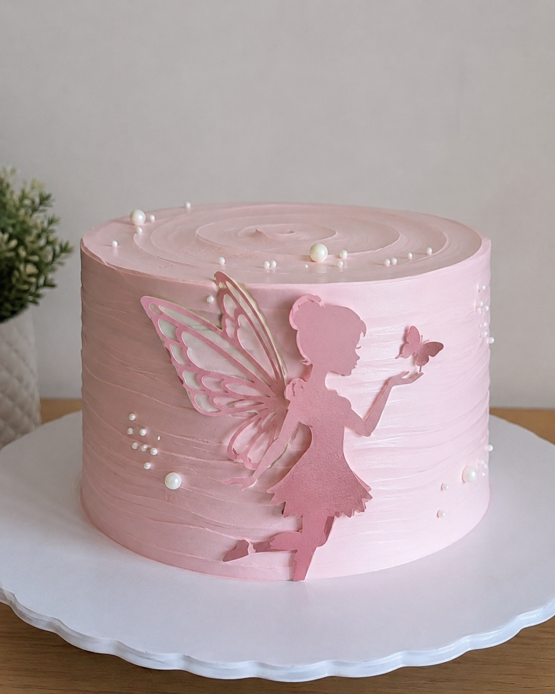 Fairy Garden Cake with Edible Flowers and Pastel Frosting %title % fairy garden party cake recipe 3