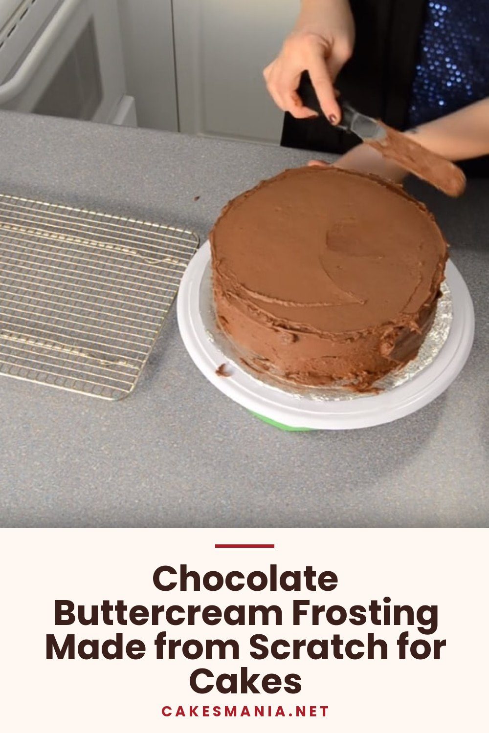 Chocolate Buttercream Frosting Made from Scratch for Cakes