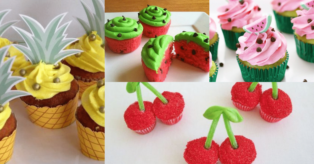 fruit inspired cupcakes
