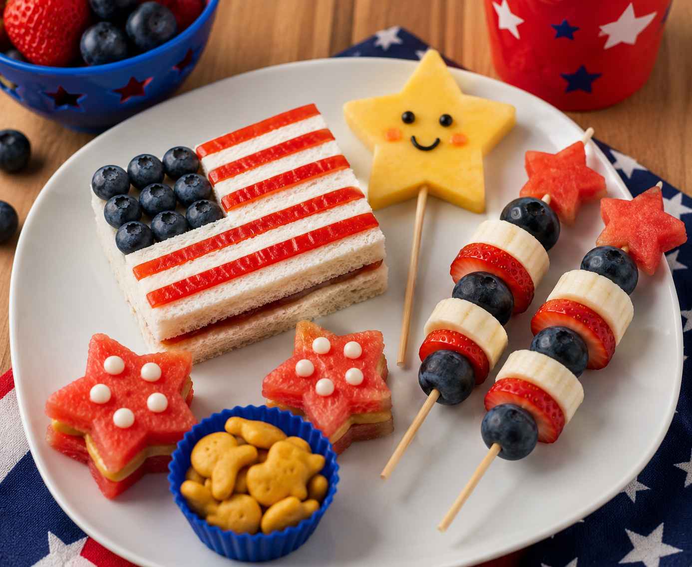 Fun 4th of July Snacks for Kids and Family Parties %title % fun 4th of july snacks for kids 4