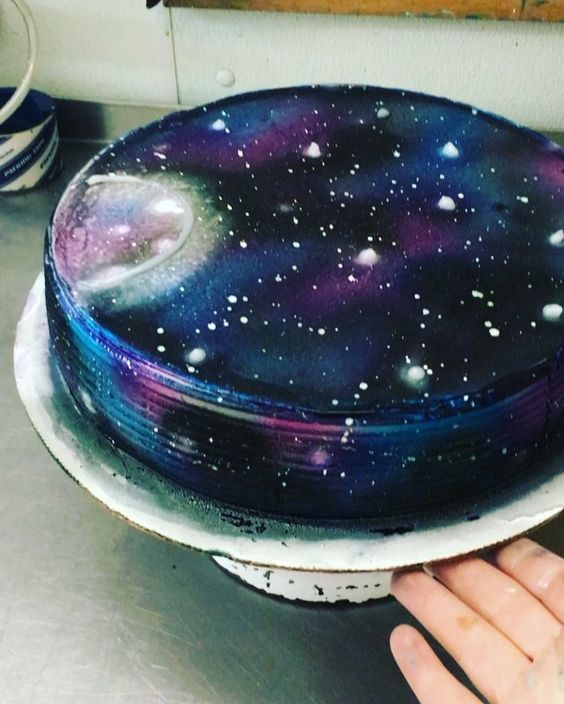 galaxy cake how to make 10