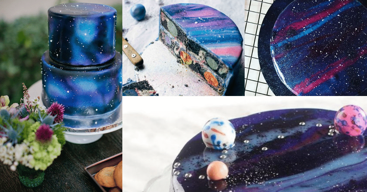 galaxy cake how to make