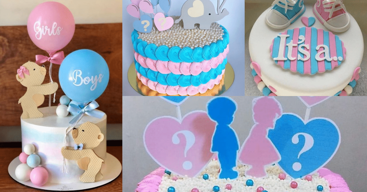 gender reveal baby cake