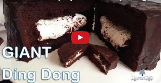 giant ding dong cake
