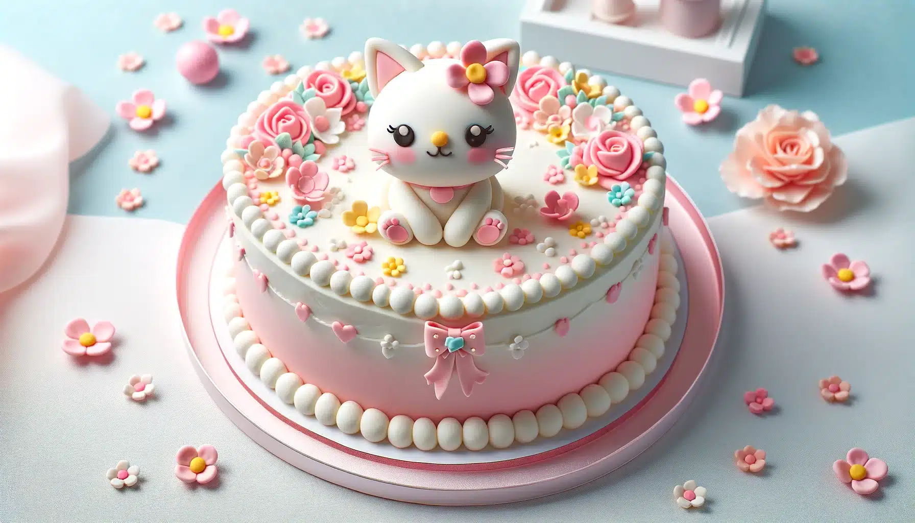 hello kitty birthday cake