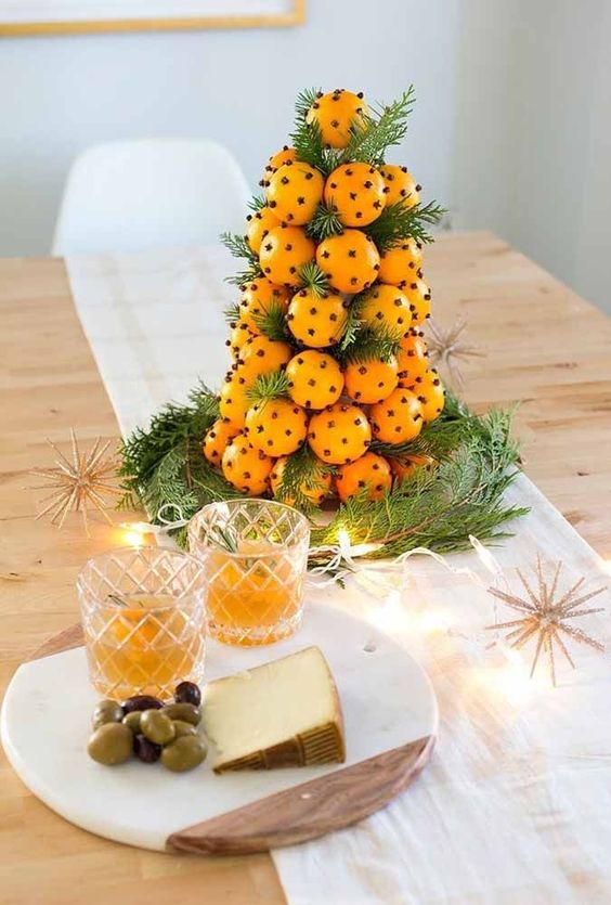 how to make christmas tree made with fruits 4