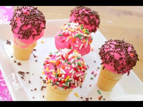 ice cream cone pops