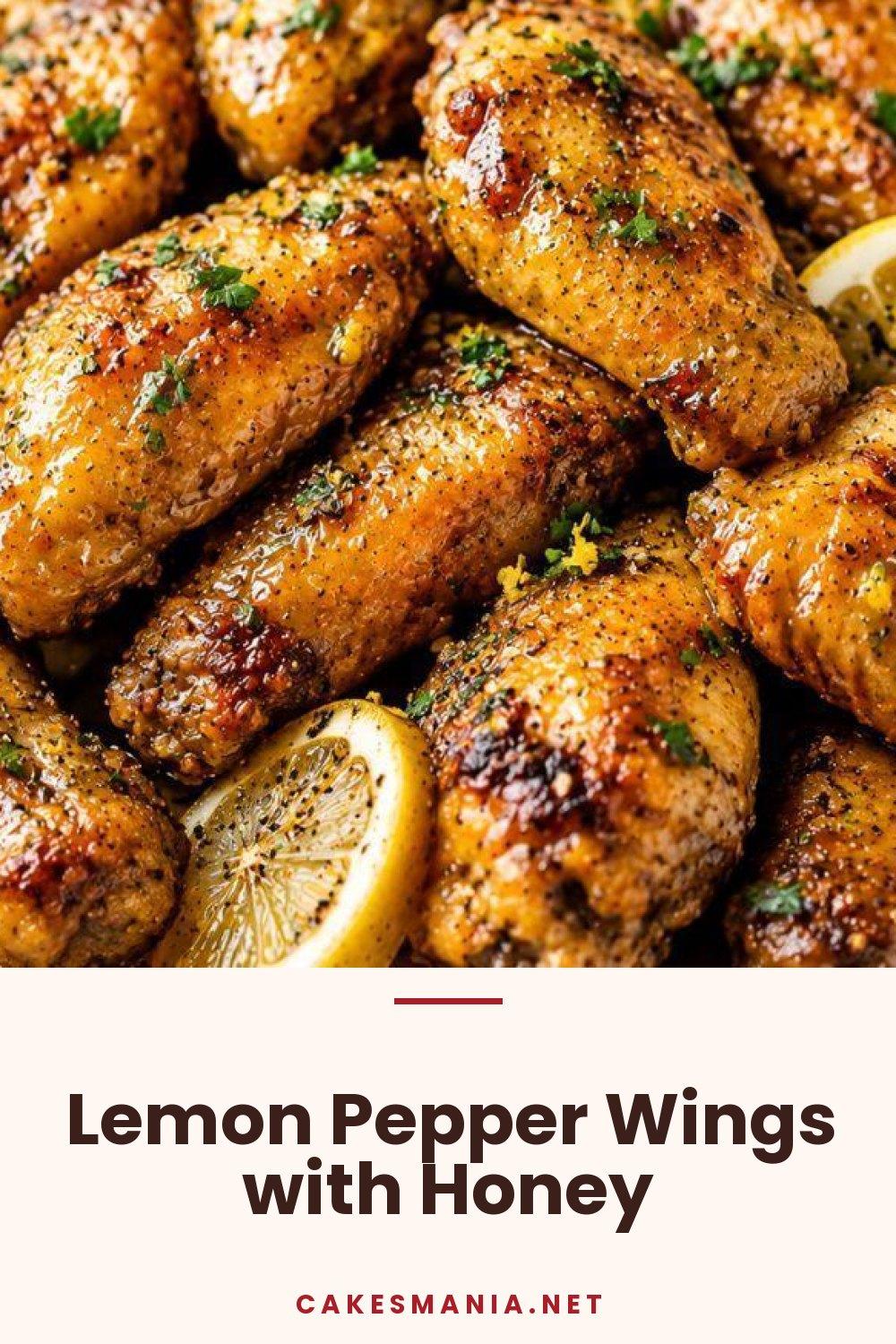 Lemon Pepper Wings with Honey