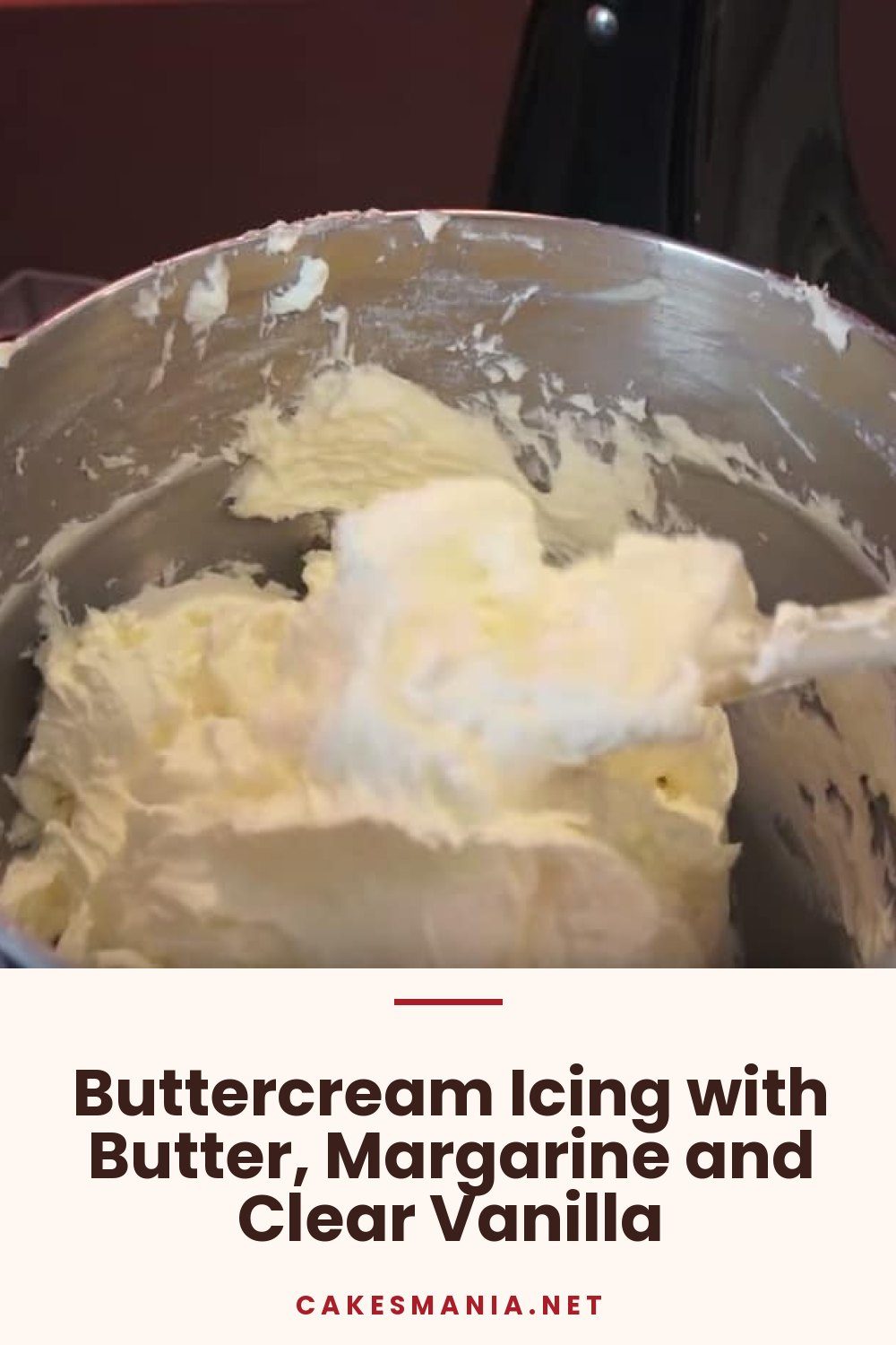Buttercream Icing with Butter, Margarine and Clear Vanilla