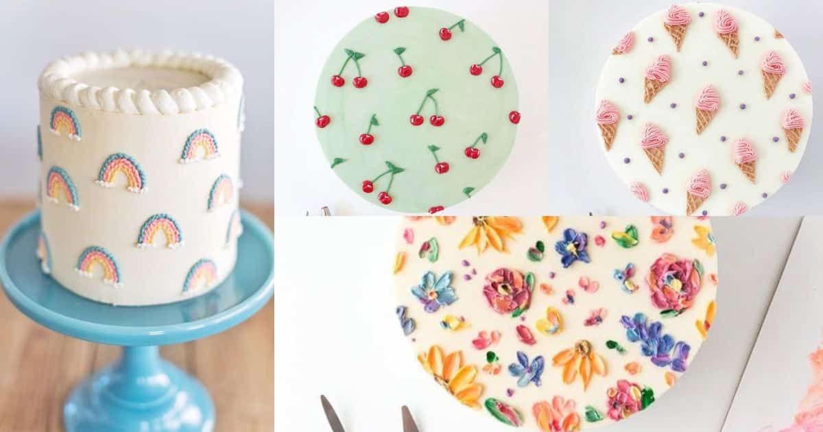 minimalist cakes decorated with buttercream 11