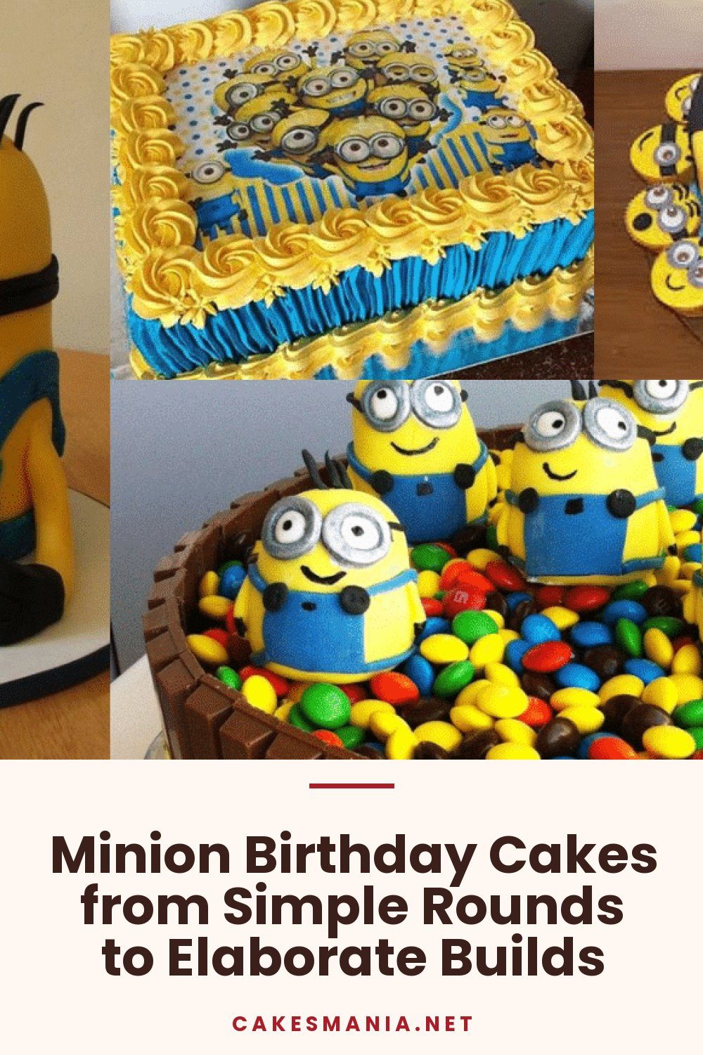 Minion Birthday Cakes from Simple Rounds to Elaborate Builds