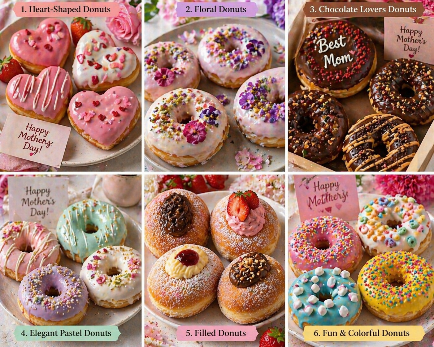 Mother’s Day Vanilla Strawberry Donuts %title % mothers day vanilla strawberry donuts 3