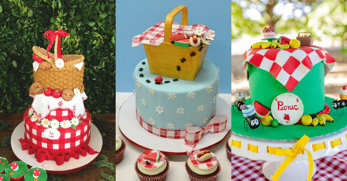 picnic party cakes ideas