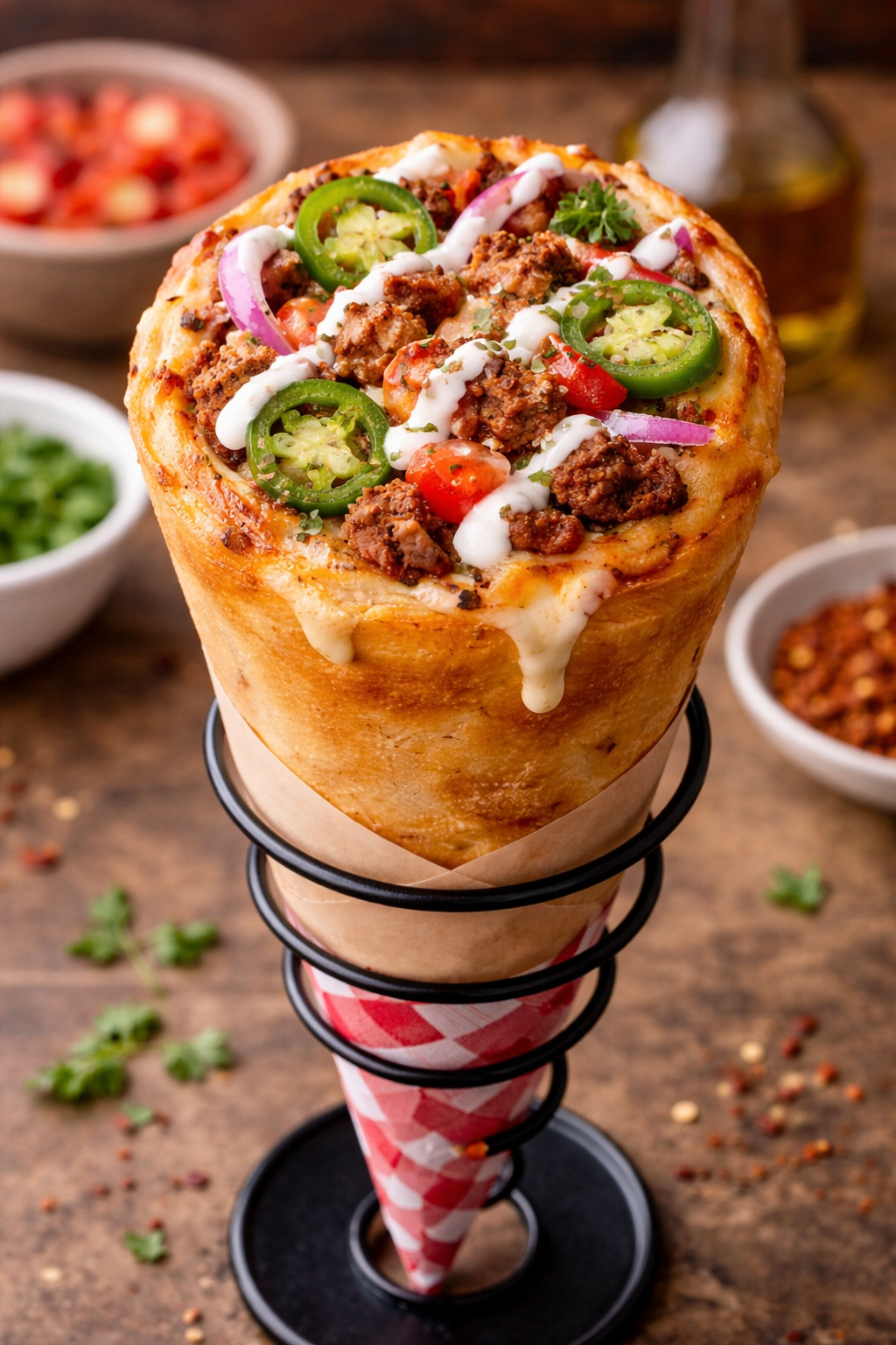 Pizza Cone Recipe: Crispy, Cheesy and Fun Street-Style Snack %title % pizza cone recipe 1