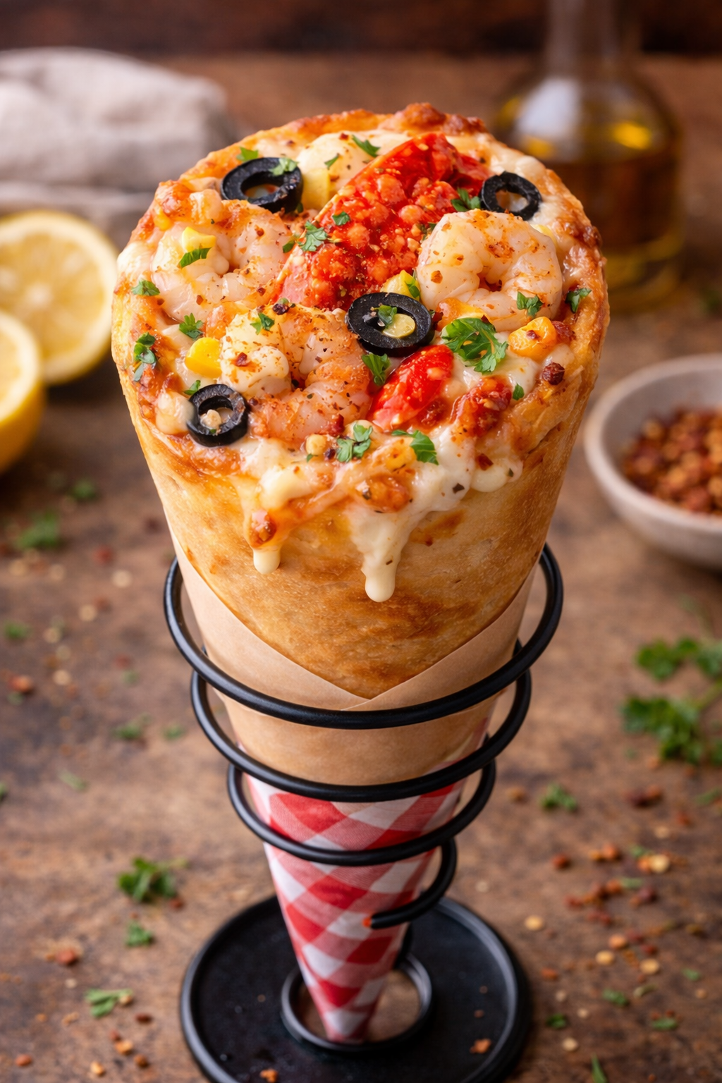 Pizza Cone Recipe: Crispy, Cheesy and Fun Street-Style Snack %title % pizza cone recipe 7