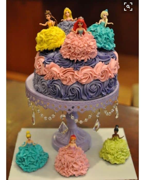 princess birthday cake 6