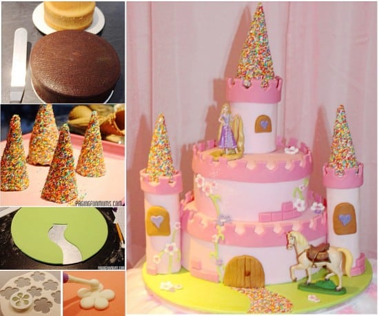 princess castle cake