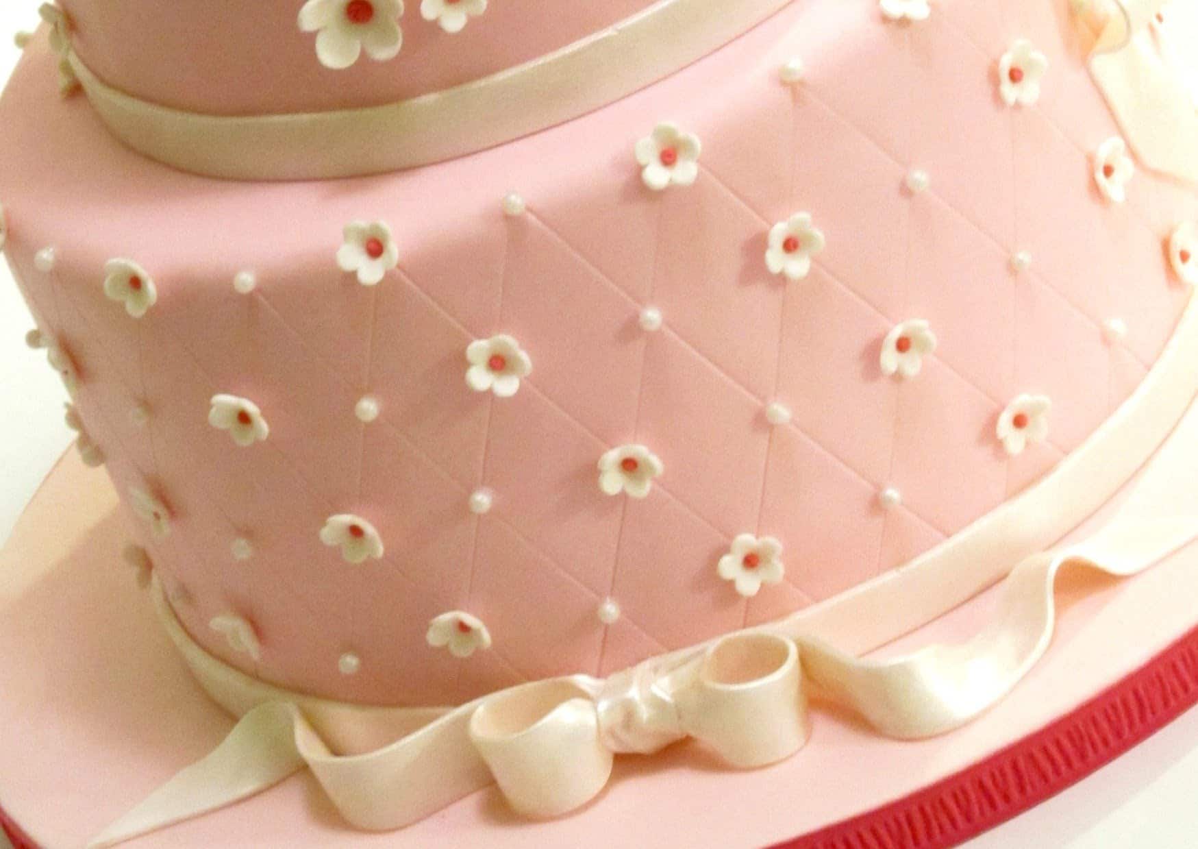 quilted pattern cake