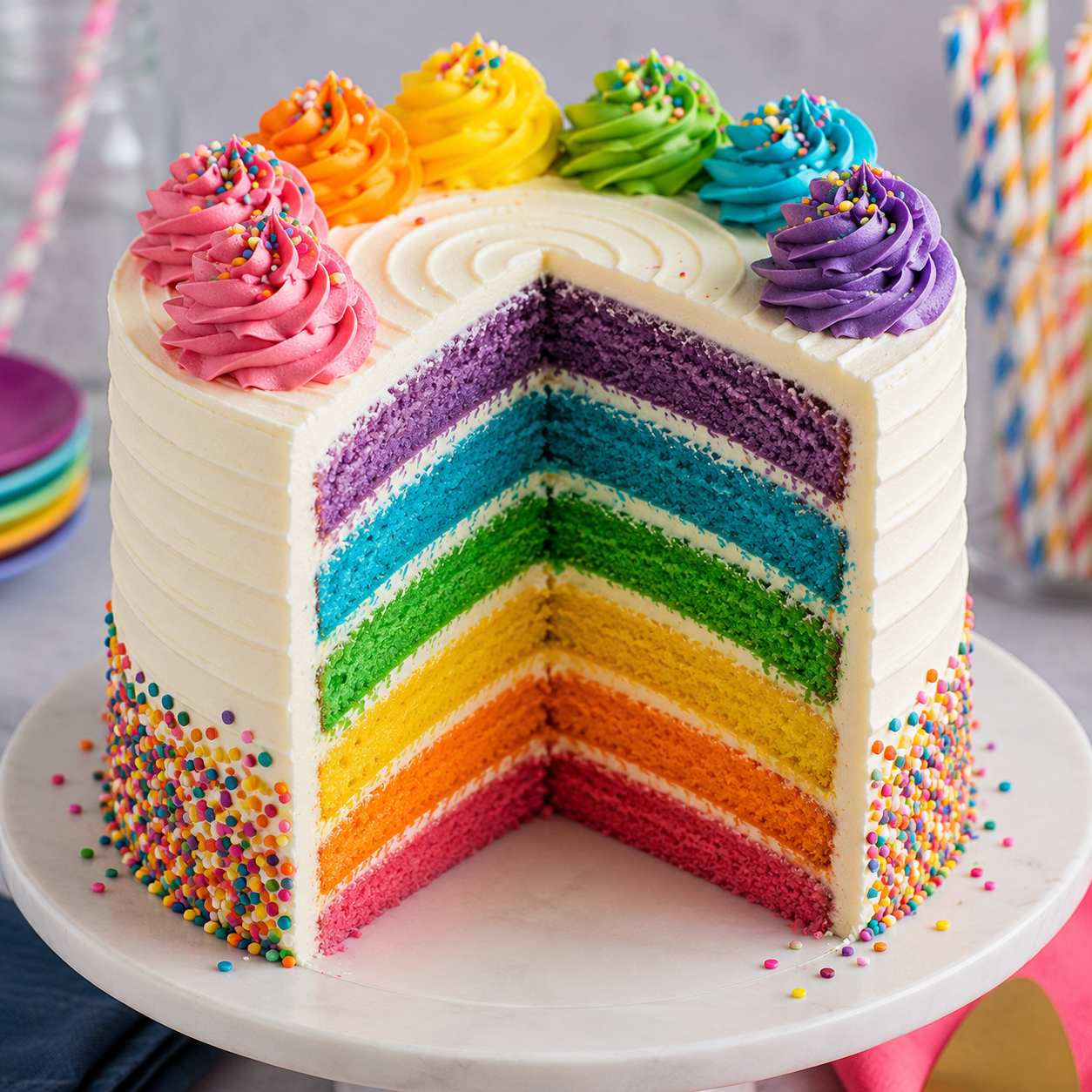 Rainbow Themed Cake Ideas: Colorful Designs for Bright, Joyful Celebrations %title % rainbow themed cake ideas 4