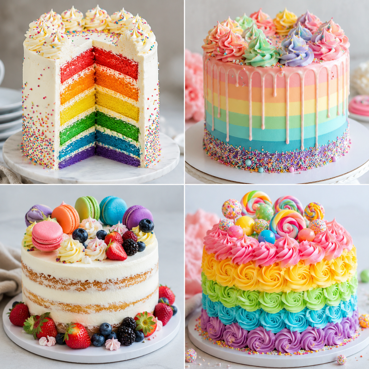 Rainbow Themed Cake Ideas: Colorful Designs for Bright, Joyful Celebrations %title % rainbow themed cake ideas 6