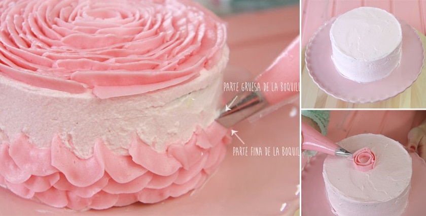 rose cake decor