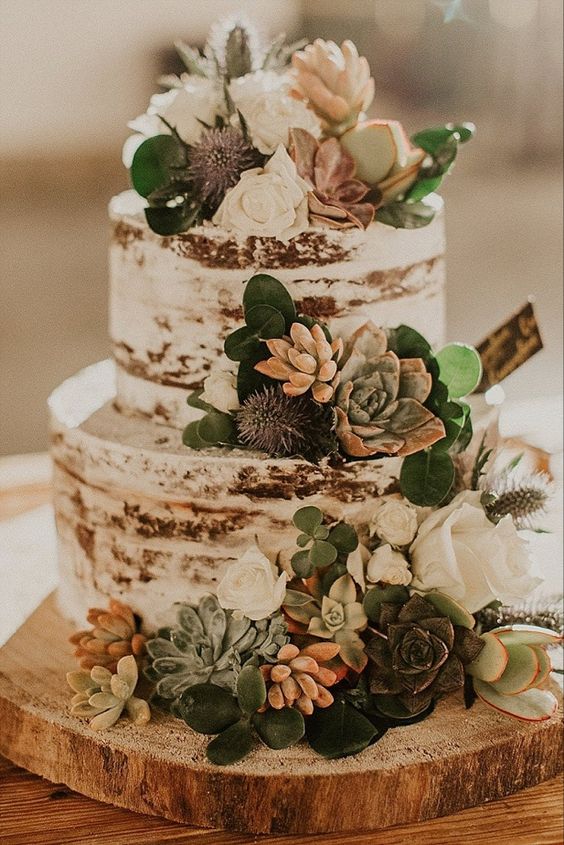 rustic wedding cake 10