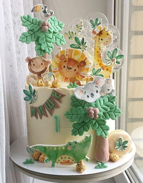 safari birthday cakes ideas 11