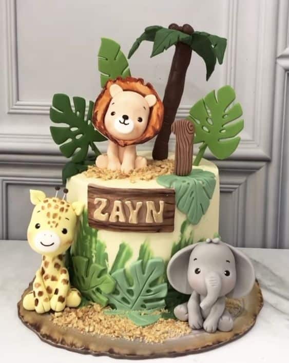 safari birthday cakes ideas 13