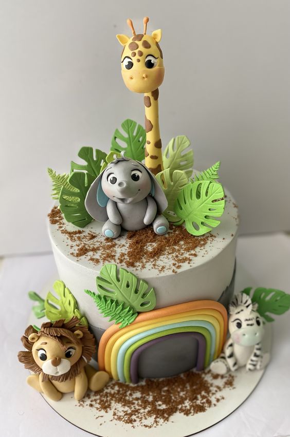 safari birthday cakes ideas 6