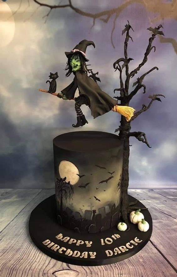 scary witch cakes for halloween 4