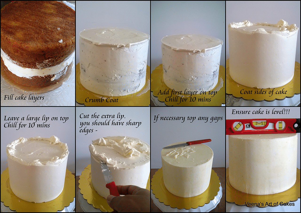 How to achieve sharp edges on cake with butter ganache, Made Easy