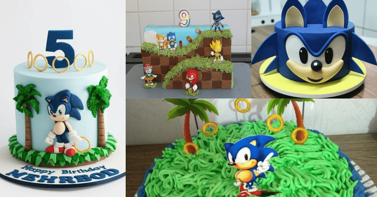 sonic decorated cakes