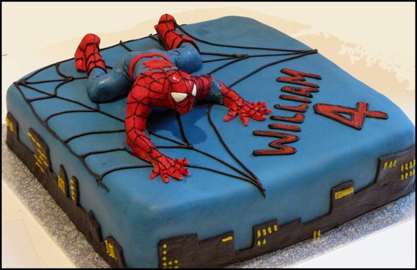 spiderman cake WEB