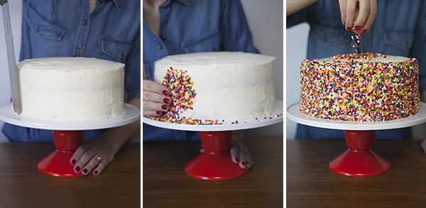 sprinkle cake 2 tier