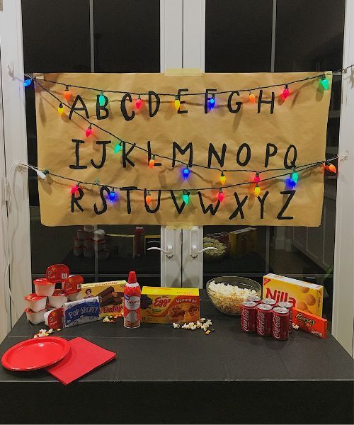 stranger things party ideas 9
